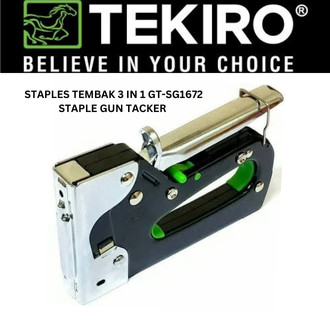 

TEKIRO STAPLES TEMBAK 3in1 GT-SG1672 / STAPLE GUN TACKER 3in1