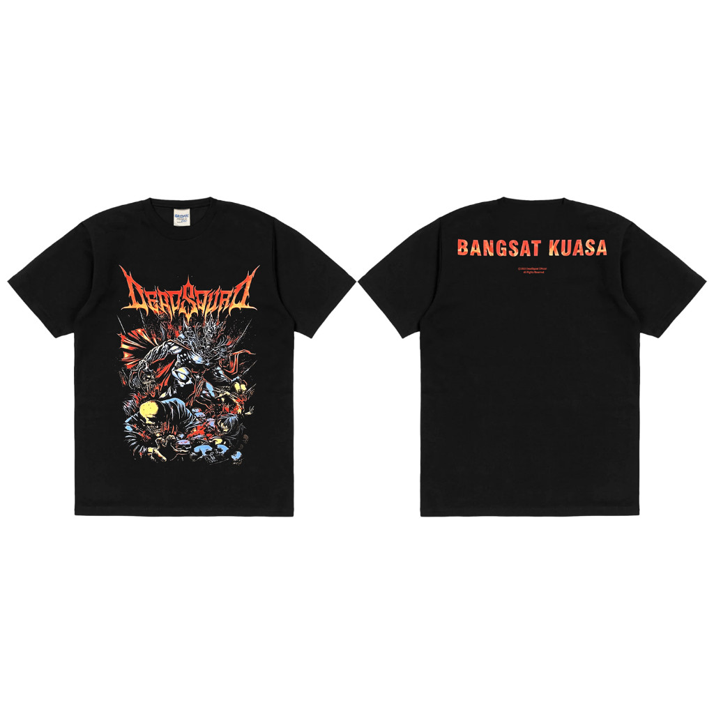 【ORIGINAL】 Rockermusic T-shirt Deadsquad Bangsat Kuasa