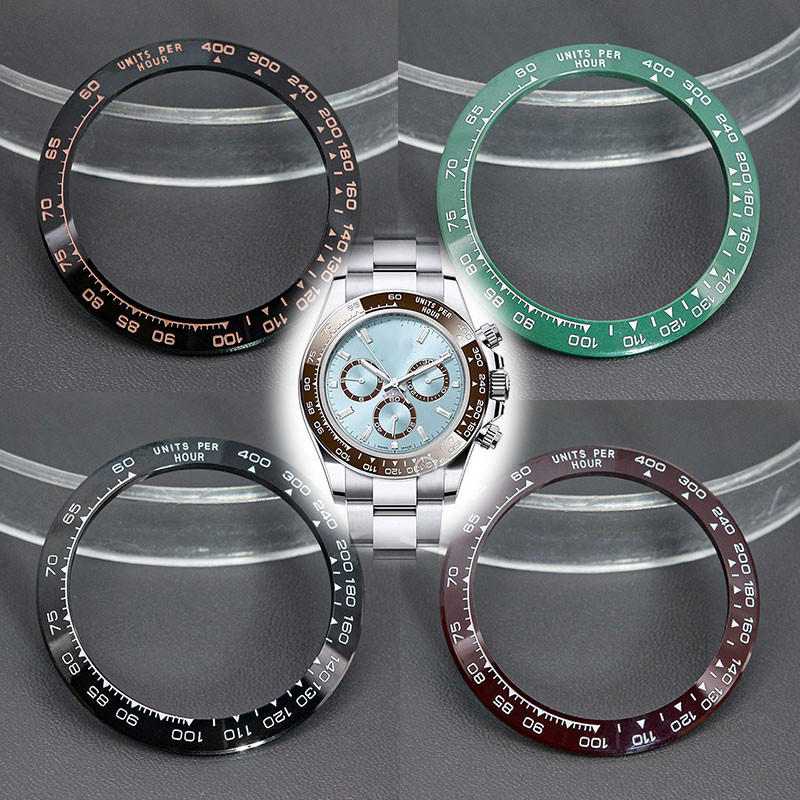 39.3*31.5mm Daytona Ceramic Bezel Insert Fit Rolex Daytona 116500 116520 Watch Repair Parts