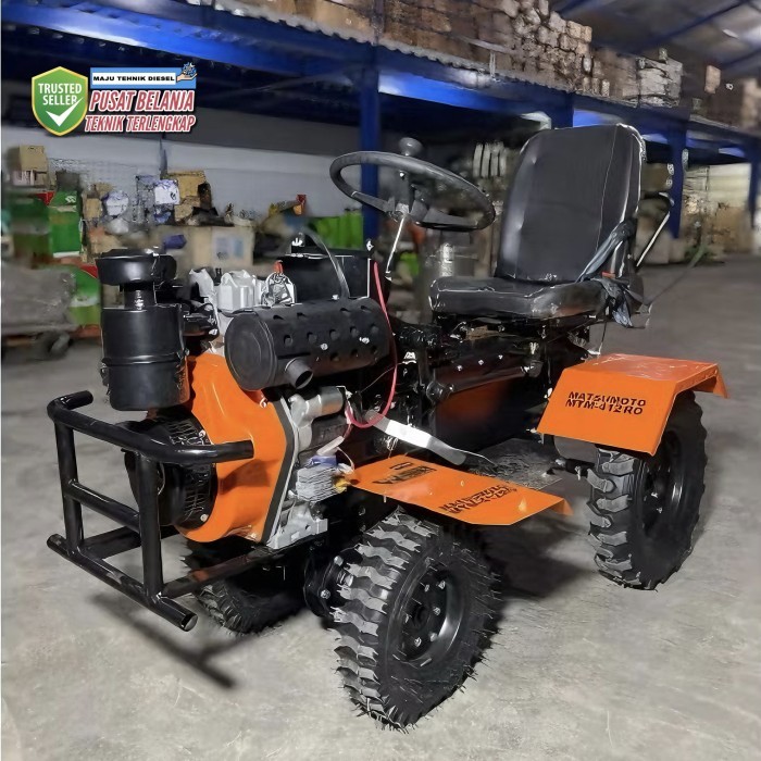 Traktor Mini 4Roda 4WD 4x4 Mesin Bajak Sawah Ladang Kering Matsumoto MTM 412 RO Elektrik Starter