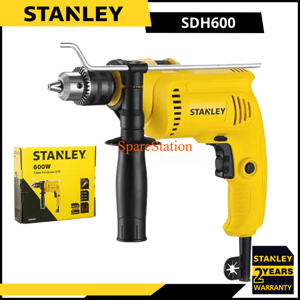Mesin Bor Tembok 13MM STANLEY SDH600 Impact Drill SDH 600