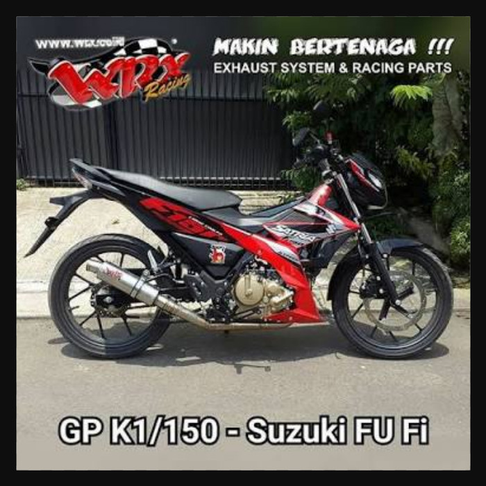 READY knalpot WRX Oval GP Doff K1 K2 K3 Suzuki FU Fi 150 Stainless GP5 GP6