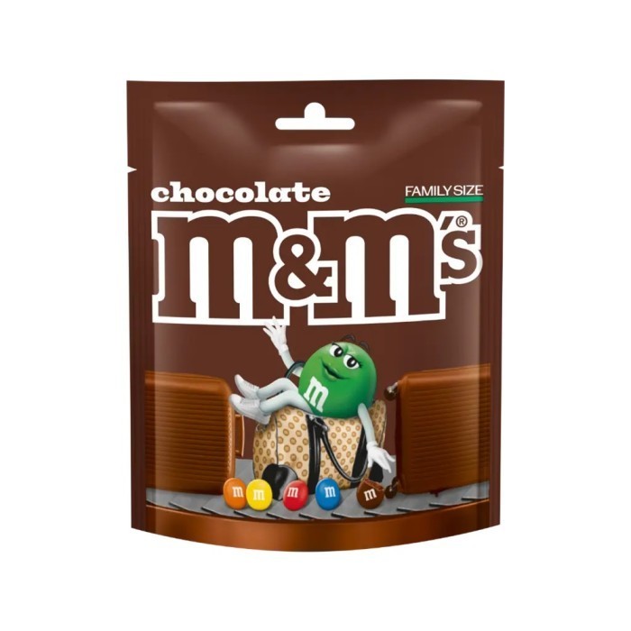 

M&M's Milk Chocolate Maxi Pouch 330gram Family Size asal Eropa