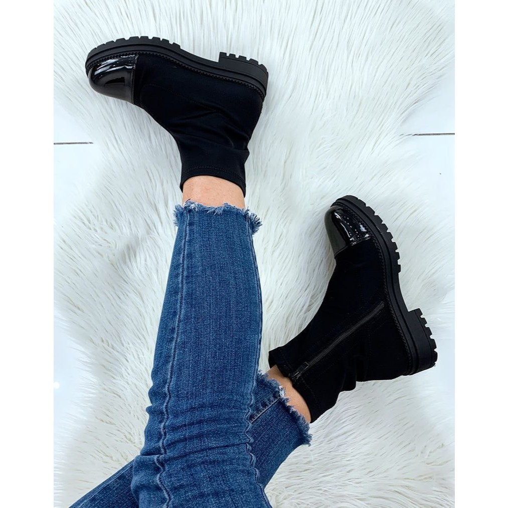 [4.4 Cuci Gudang Sale] - Zara Ankle Boots Sepatu Wanita 1858-1 - 3cm - Sweet Stuff Official