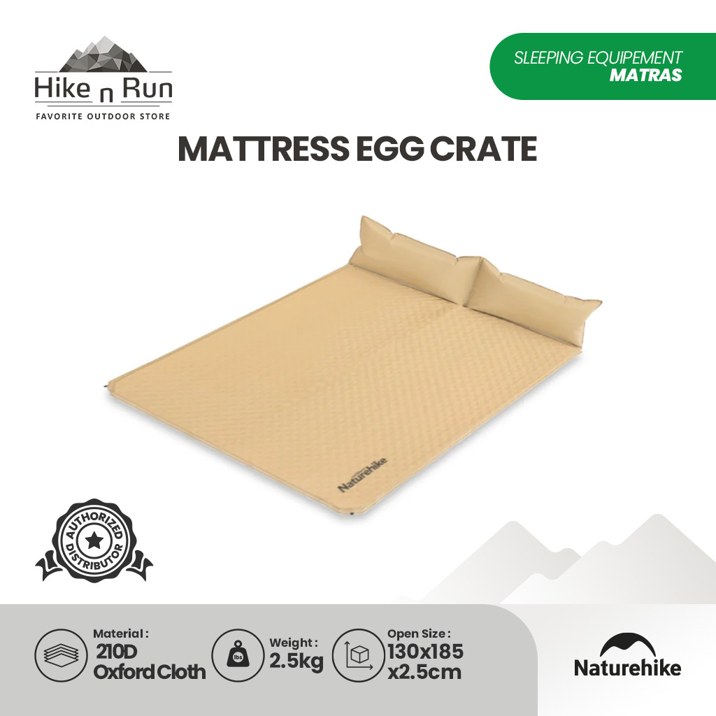 Naturehike NH18Q010-D Matras Double Inflatable dengan Bantal