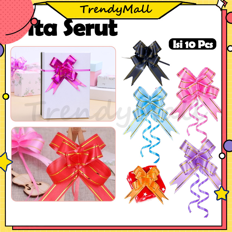 

Pita TARIK LIS EMAS Serut Parcel Kado Souvenir GOLD STRIPE LACE