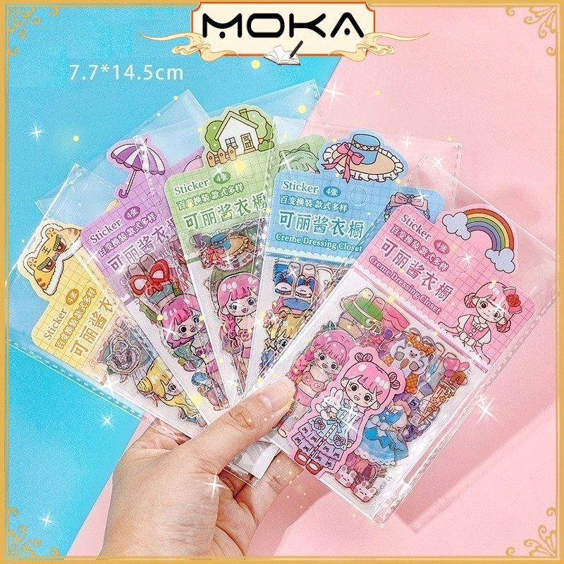 

MOKA STICKER BONGKAR PASANG BP MOTIF KAWAI GIRL / STICKER UNIK BONGKAR PASANG MKJ34