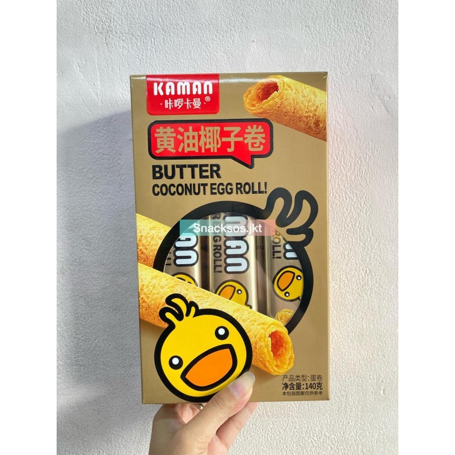 

KAMAN EGG ROLL MENTEGA WITH BUTTER MILK / BUTTER COCONUT EGG ROLL CHINA - KAMAN COCONUT