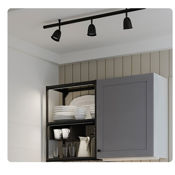 Lampu Gantung Trek Plafon dengan 3 Tempat Lampu SKURUP