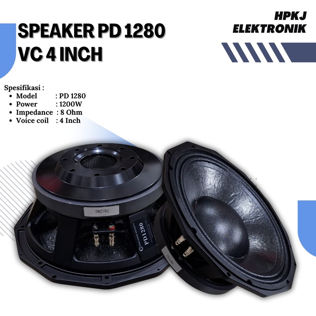SPEAKER KOMPONEN PD 1280 12 INCH Spiker pd 1280 vc4 12inch
