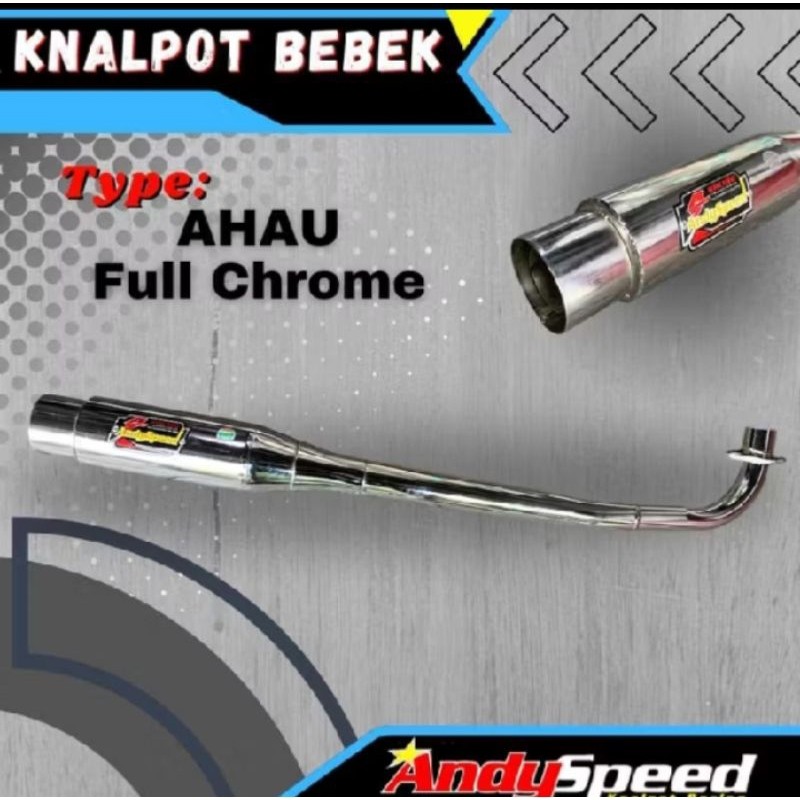 Knalpot AHAU BALAP ORIGINAL Jupiter z/satria fu/Mx/Supra x125/Revo/Karisma/shogun/Smash Knalpot Ahau