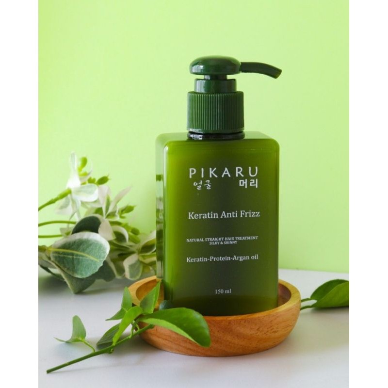 ( PIKARU 75ml ) PIKARU Keratin Rambut Anti Frizz Rambut Lurus Alami Terapi Keratin / Alternatif Smoo