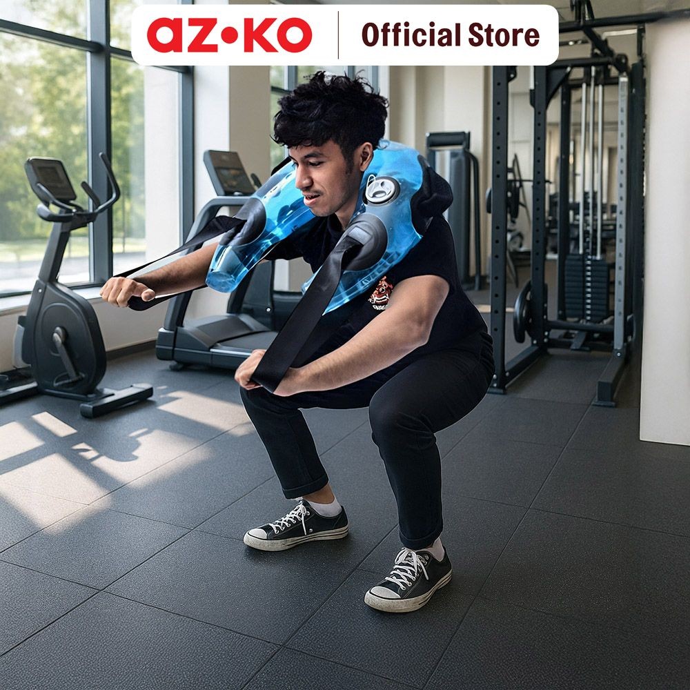 AZKO Kinetic 17 Kg Aqua Power Bag Barbel Alat Fitness Alat Gym Peralatan Angkat Beban