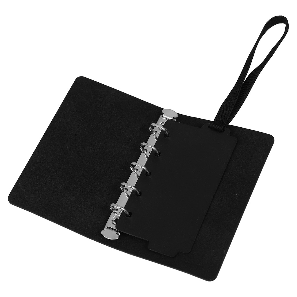 

1 Set Small Binder Protector PU Ring Binder Cover Refillable Notebook Cover Small Binder with Divider for Daily Planning