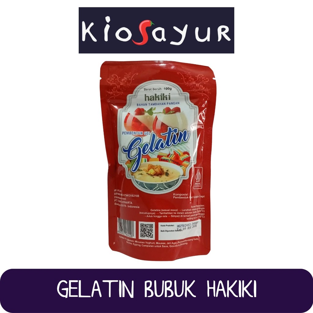 

Gelatin Bubuk Hakiki 100 gram