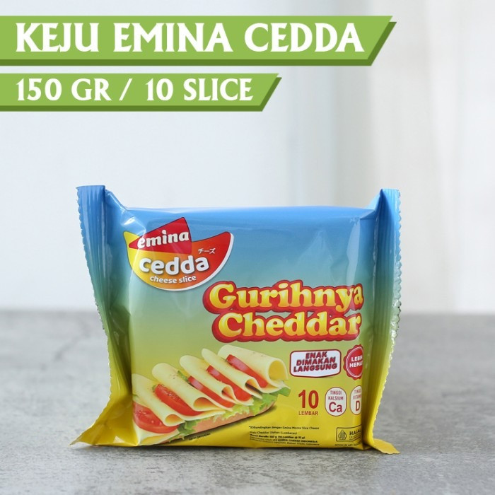 

Emina Ceddar Keju Cheddar Slice isi 10