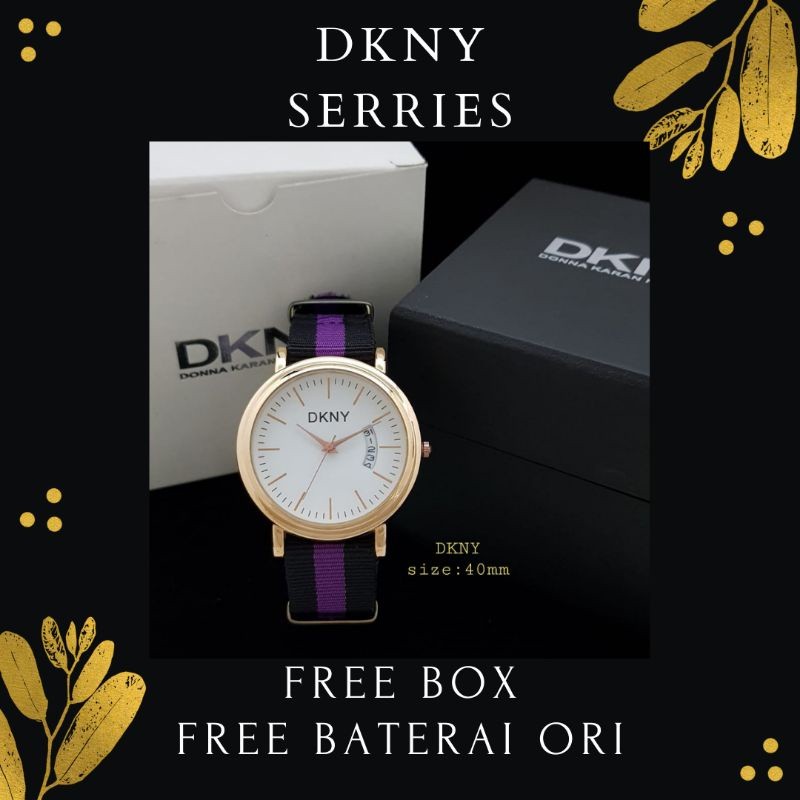 JAM TANGAN WANITA KANVAS DKNY FREE BOX + FREE BATERAI ORI