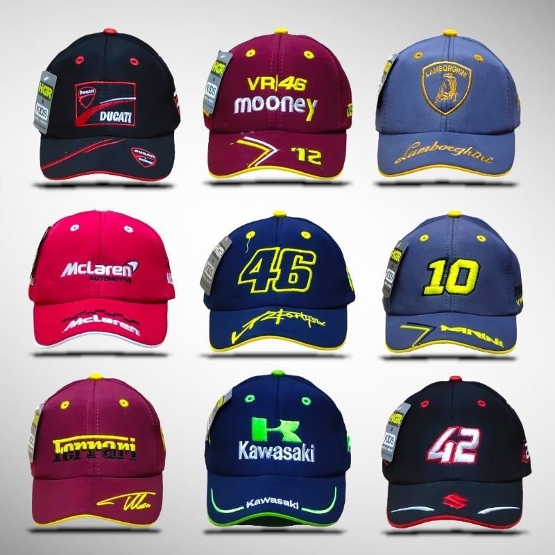 Topi Anak Motor Gp Topi Motor Gp Anak topi anak resing / topi balap / topi anak