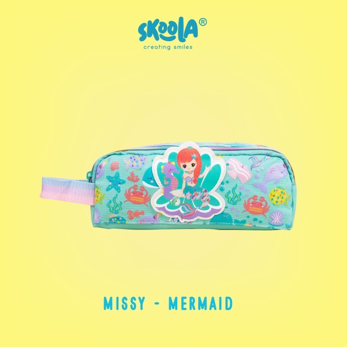 

New Arrival[PROMO] Skoola Tempat Pensil Pencil Case Anak Perempuan Lucu Mermaid Excavator - Missy - MERMAID
