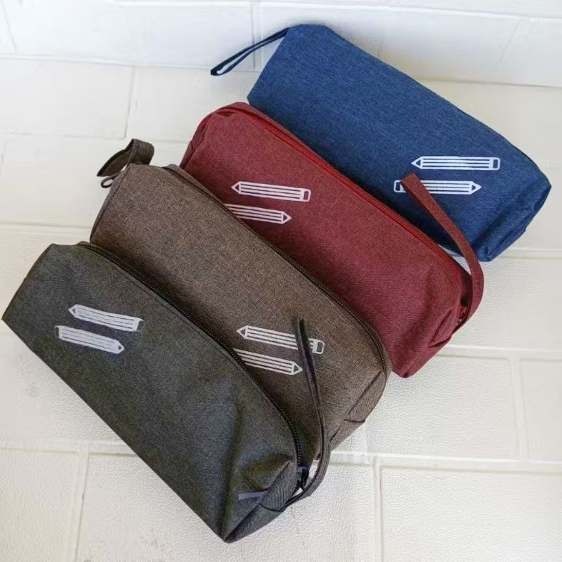 

(Ecer) Tempat Pensil Denim Jumbo / Tepak Susu Unik Botega Pancil Case Satuan