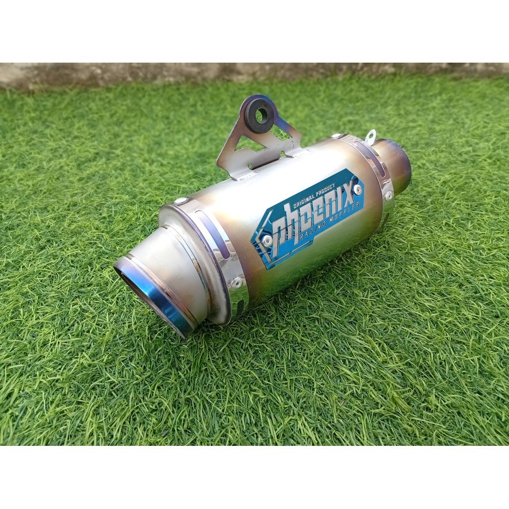 Silincer Knalpot Titanium Kompetisi Bore Up Dan Harian Model R9 15cm Bass Padat - ORIGINAL PHOENIX