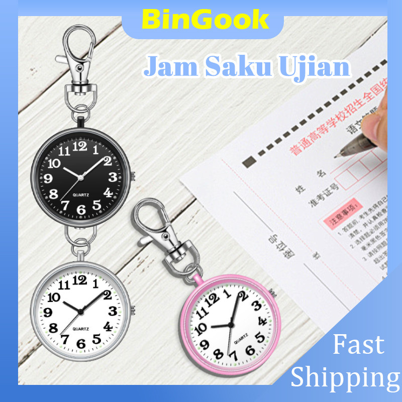 Jam Saku Gantungan Kunci Perawat Mini Hadiah Dokter Nurse Watch Jam Saku Perawat