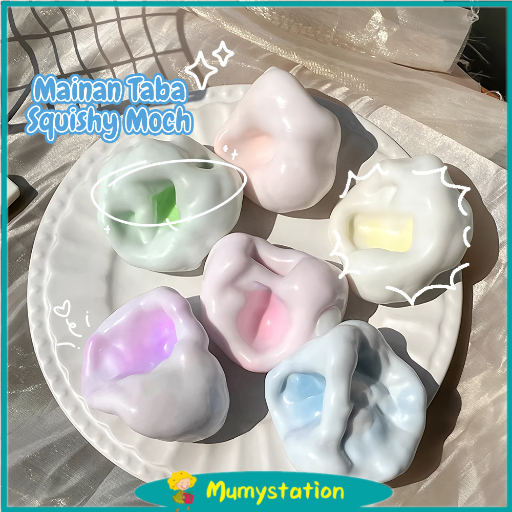 Mumystation Mochi Cheese Taba Squishy Super Squeezy Mainan Antistress Squishy Lucu