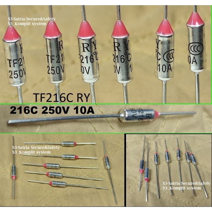 TF Thermofuse 216 c derajat thermal 216C 250v thermo fuse thermalfuse