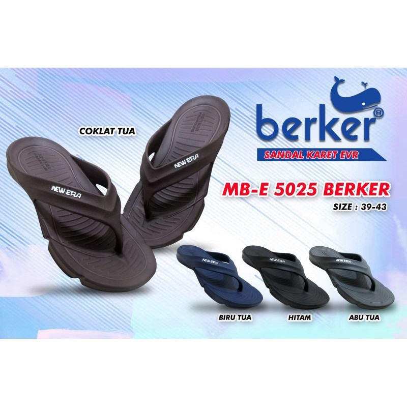 [DISKON GILA] Baru datang MBE 5025- Sandal pria jepit karet New era Berker MB E 5025 sandal jepit pr