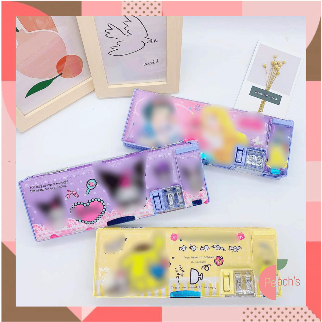 

PEACHs - S5984 Kotak Pensil / Kotak Pensil Magnet 2 Sekat / Kotak Pensil Anak Dilengkapi Rautan / Kotak Pensil Lucu