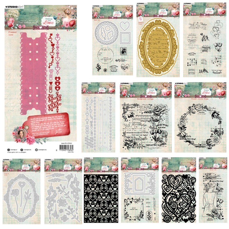 

Sending you Love Romantic Lovely New Hot Lady Flower Metal Cutting Dies Stamps Scrapbooking Stencil Photo Album Card DIY Paper