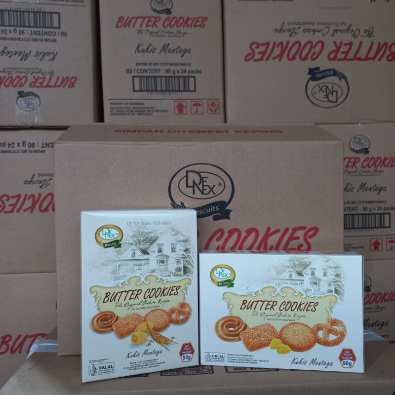 

Butter cookies denex 90 gram 1 dus isi 24 pcs (cocok untuk sarapan)