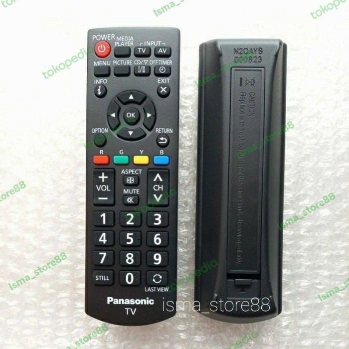 REMOT TV PANASONIC LED LCD ORIGINAL ASLI