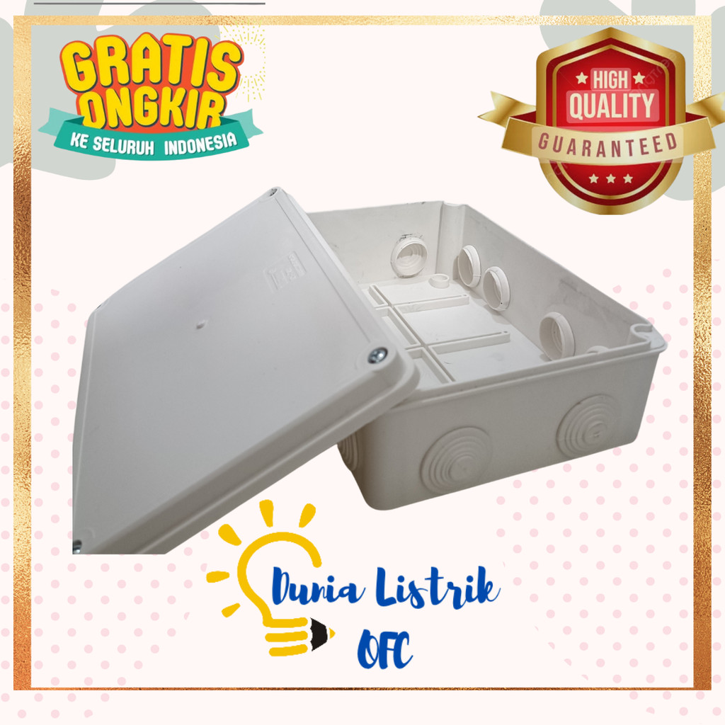 Duradus Jumbo TRM 22x15x7.5cm Junction Box Kotak Pengaman sambungan Kabel WaterproofDuradus Besar