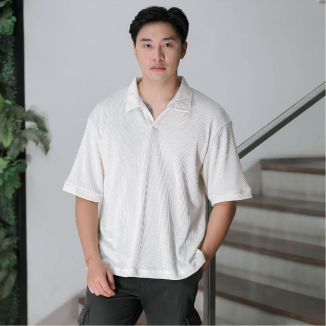 BAHAN PREMIUM / Polo Shirt Pria Motif Waffle Premium | Polo Shirt Basic | Polo Shirt Pria Original