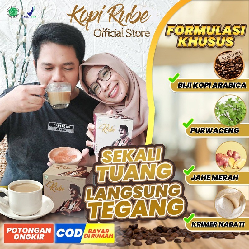 

KOPI RUBE ORIGINAL 1 BOX ISI 5 SACHET COFFEE PRIA PENUH MULTIVITAMIN BUAT KELUARGA HARMONIS | Herba Solutions
