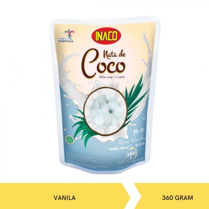 

New Item (S) INACO NATA DE COCO VANILA POUCH 360g