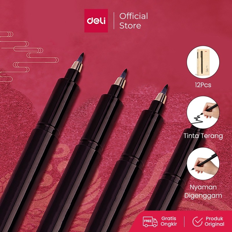 

Deli Finenolo Calligraphy Pen / Pulpen Pena Kaligrafi Brush Pen Tebal dan Mudah Menyerap 75514
