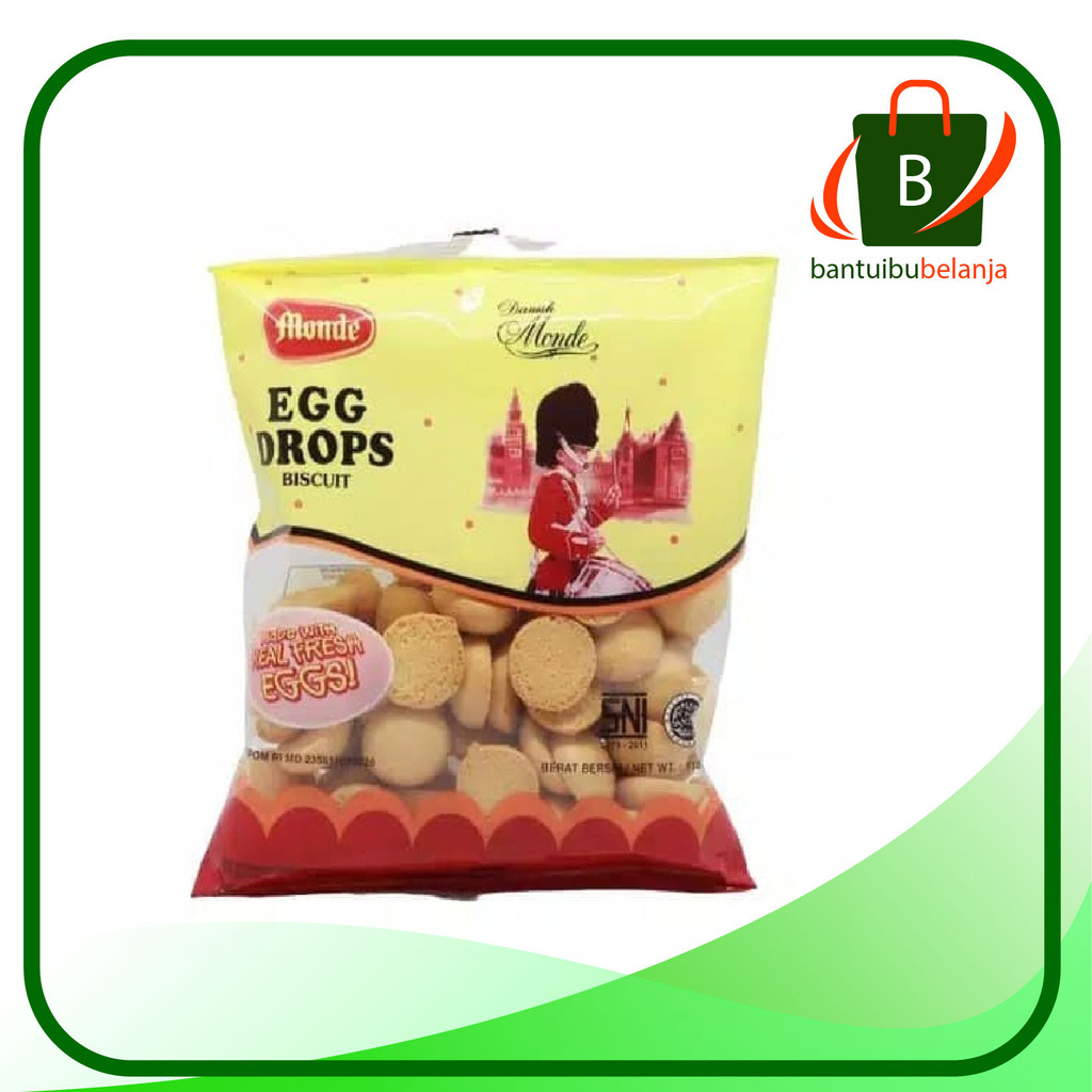 

Monde Egg Drops Biskuit kemasan 110 gram