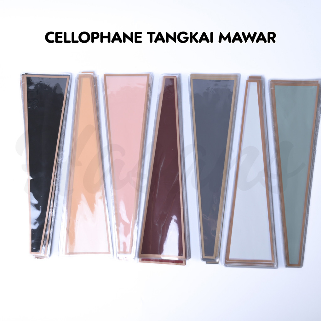 

[50 Lembar] Kertas Pembungkus Buket Satu Bunga Mawar / Cellophane Tangkai Mawar By Mutiara Accesories