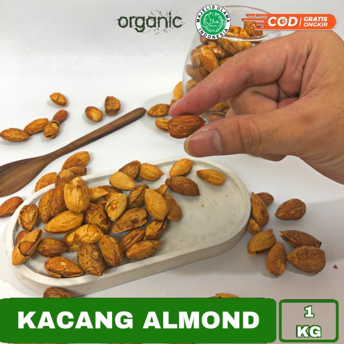 

New Arrival Kacang Almond 1 Kg Panggang / Almon Roasted / Almond Roasted Murah