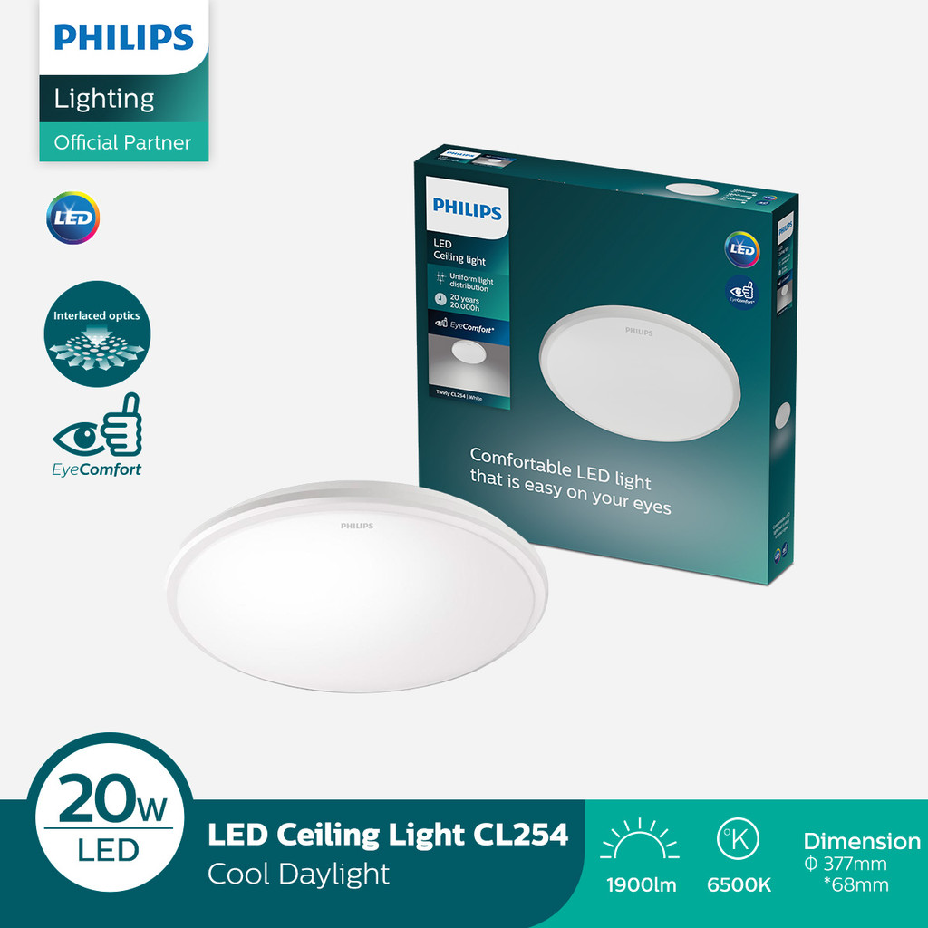 Philips Lampu Baret LED Ceiling Cl200 20W 65K Putih