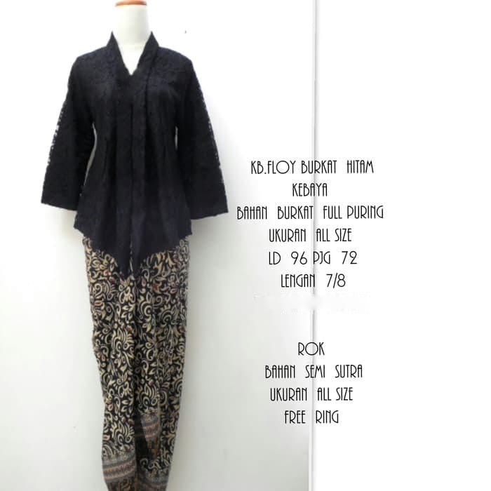 

✨LARIS✨ -Setelan Kebaya Floy Kutu Baru Brukat White