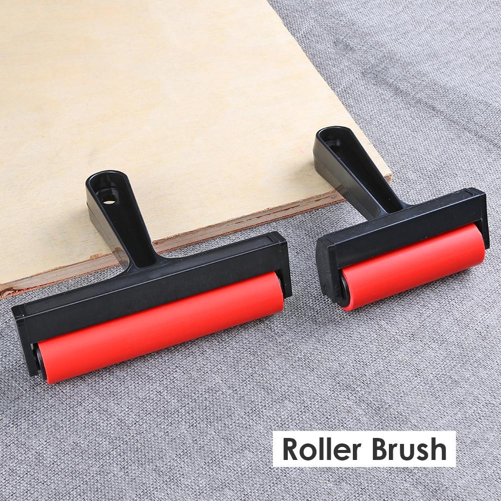 

Rubber Roller Brush DIY Diamond Painting Brushing Craft Art Drawing Tools Red Roller Painting Roller Wall Paint Application