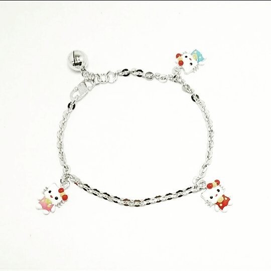 GELANG TANGAN / KAKI ANAK / BAYI / BALITA PERAK SILVER 925 LAPIS EMAS