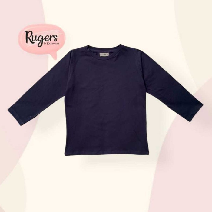 Shopee Lokal - RBK Kaos Anak Laki-Laki - Kaos Lengan Panjang Hitam