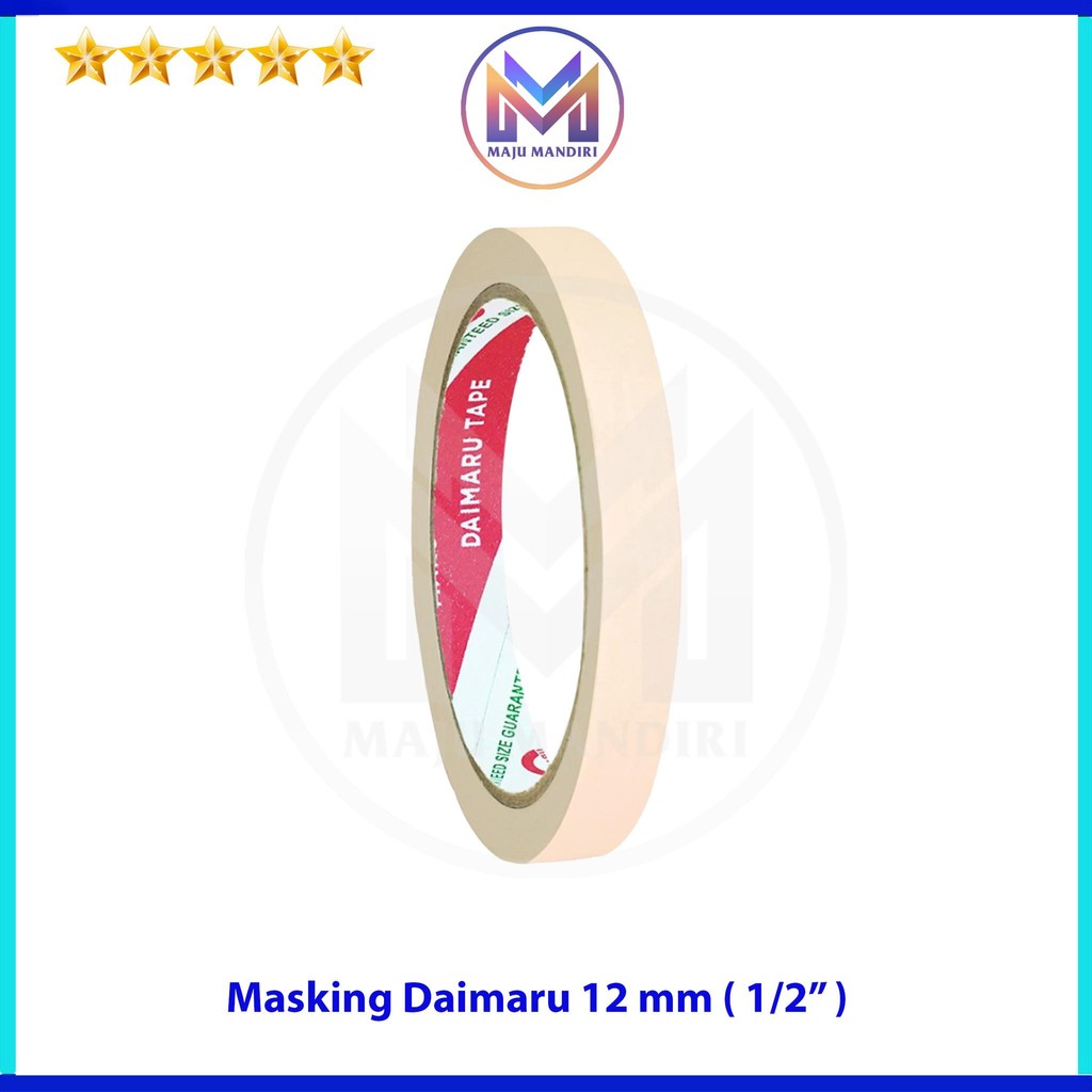 

Masking Daimaru 1/2 Inch / Lakban Kertas 12mm 1cm / Solatip Kertas