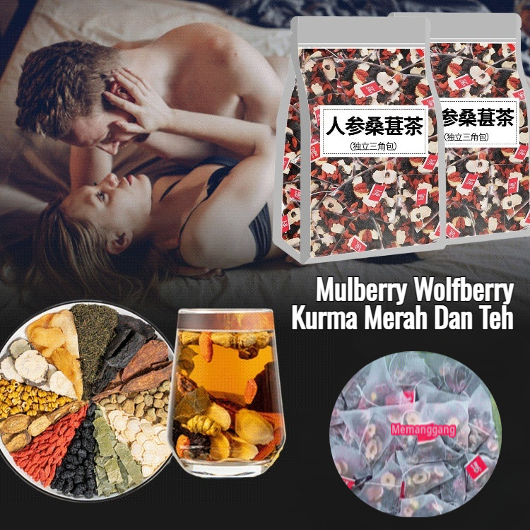

⚡️COD+GRATIS ONGKIR⚡️Men's Powerful Kidney Tea Ginseng Five Treasures Tea Bags /Teh Lima Harta Ginseng /Male Fertility Tea Teh Wolfberry Dan Ginseng /Teh Sembilan Harta Goji Berry Lima Rasa /Teh Stamina Pria Tahan Lama
