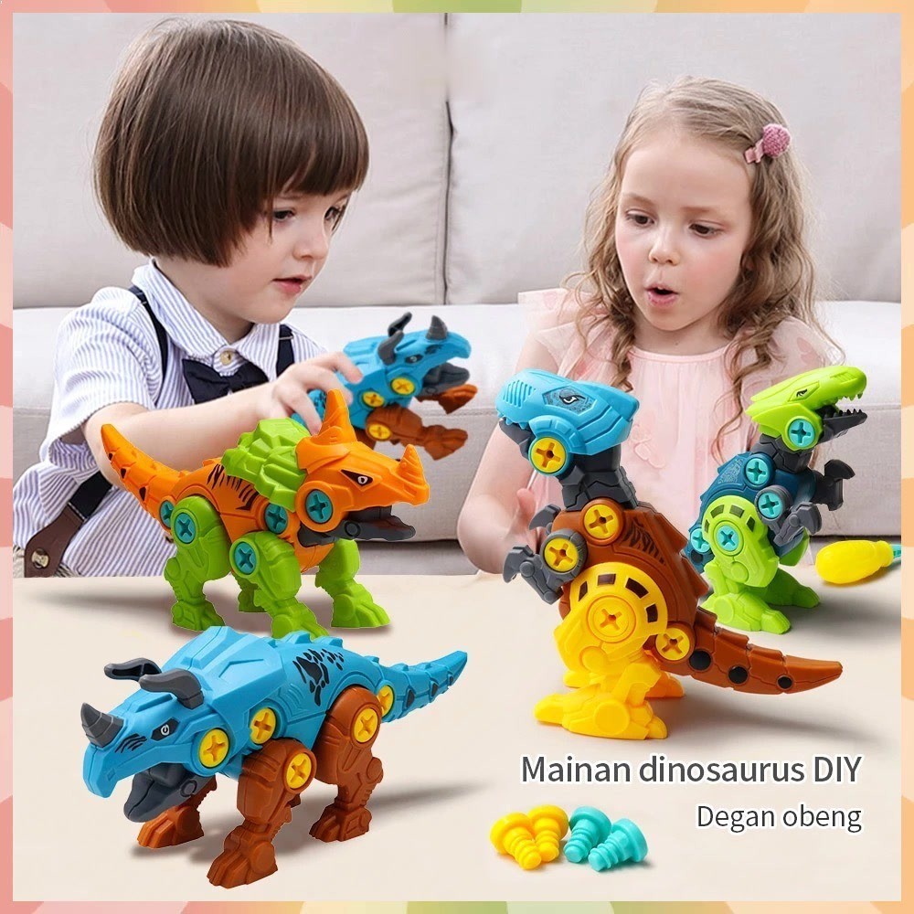 Mainan Anak Dinosaurus bongkar pasang / Mainan Edukasi Dinosaurus
