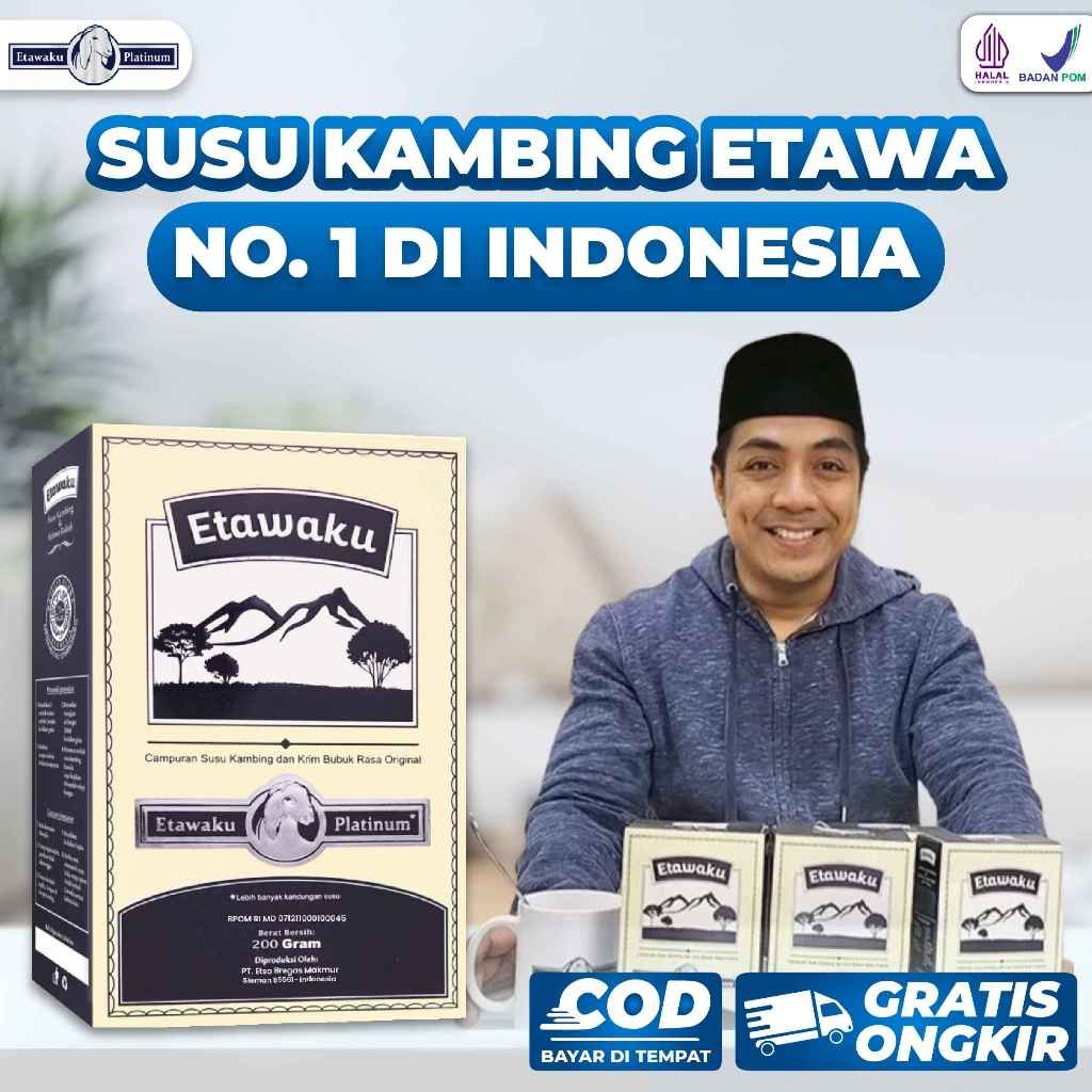 

Etawaku Platinum Susu Kambing Etawa Untuk Nyeri Tulang Sendi dan Sesak 1 Box